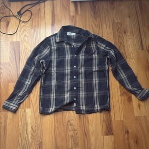 Hollister blue and Tan Casual Button Down Shirt